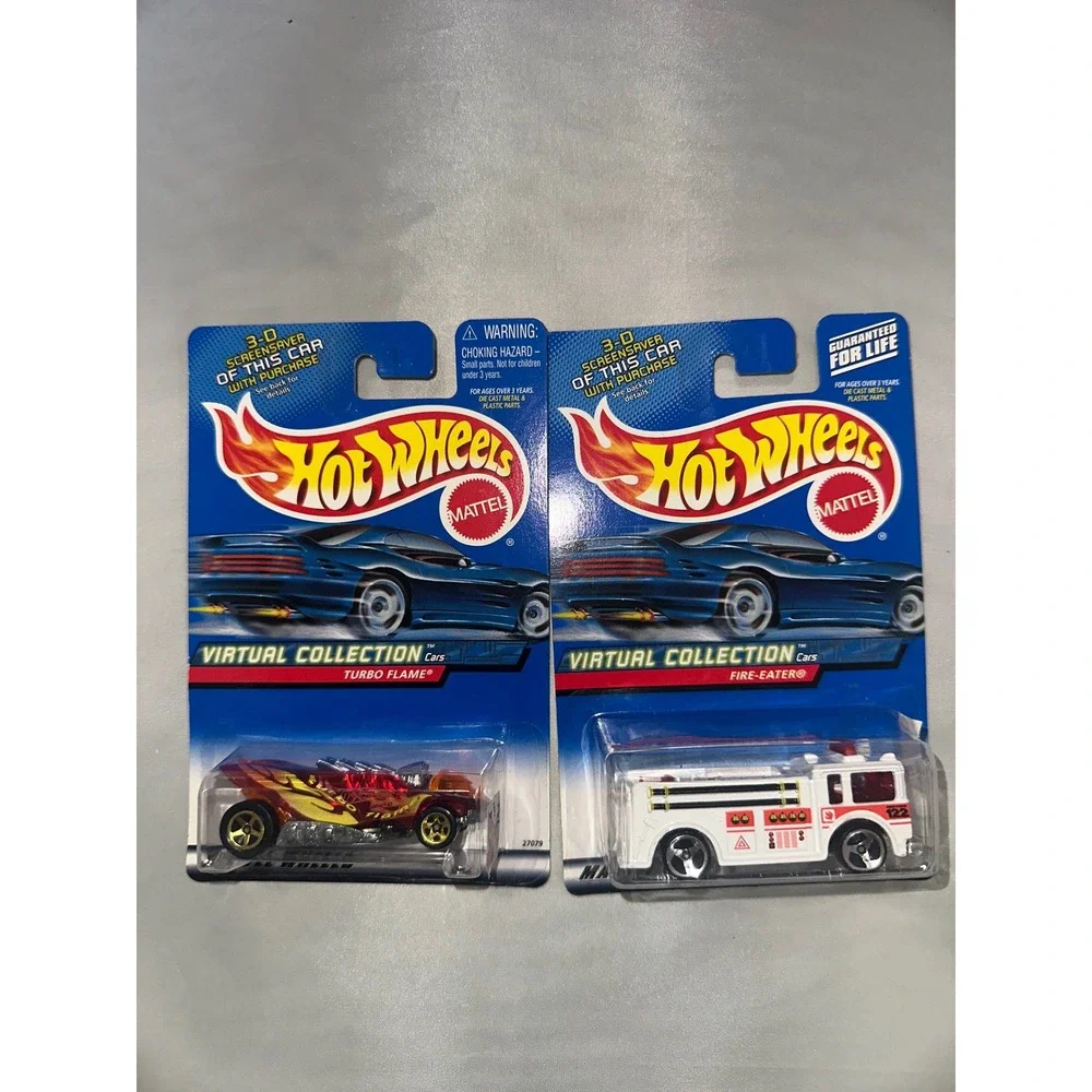 Hot Wheels‎ Virtual Collection Turbo Flame and Fire-Eater 2000 Diecast Cars Lot
